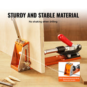 Bild in Galerie-Viewer laden, Amocart 30 Pcs Pocket Hole Jig Kit Adjustable &amp; Easy to Use Pocket Hole Jig System with Step Drills Wrenches Drill Stop Rings

