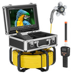 SucceBuy Sewer Camera 165 ft/50 m Self-Leveling Drain Inspection Camera with 9" 1080P HD Screen and 512Hz Locator for Duct Pipe