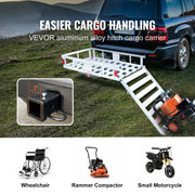 Bild in Galerie-Viewer laden, Amocart 47/53/60 in Hitch Cargo Carrier 400/500lb Capacity Trailer Hitch Mount Aluminum Cargo Basket for Truck Pickup Camping
