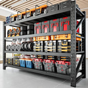 Load image into Gallery viewer, 5000LBS Storage Shelves,71" W Garage Shelving Heavy Duty Metal Adjustable Garage Shelves, Shelving Units Industrial, Customized
