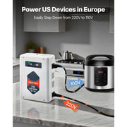 Bild in Galerie-Viewer laden, Amocart Step Down/Up Voltage Converter 2000VA/3000VA 220V to 110V / 110V to 220V Power Transformer &amp; Outlets USB Output Display
