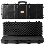 Amocart Rifle Hard Case Portable Long Gun Storage Suitcase with 2 Casters Shockproof & Waterproof Airsoft Rifle Protective Case
