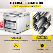 Charger l'image dans la visionneuse de galerie, Amocart DZ-260C Chamber Vacuum Sealer Kitchen Food Packing Sealing Machine 110V Packaging for Food Saver Home Commercial Using
