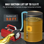 SucceBuy Diesel Fuel Transfer Pump Kit 10GPM 12V DC Portable Electric Self-Priming Fuel Transfer Extractor Refueling Use Tool