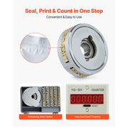 Load image into Gallery viewer, Amocart Continuous Bag Band Sealing Machine 0.24-0.47in Width Vertical Band Sealer with Roller Printing for 0.001-0.03in Bags
