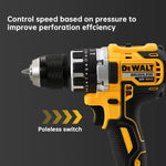 DEWALT Lithium Battery 20V Rechargeable Brushless Compact Electric Screwdriver Hand Drill Impact Drill DCD805