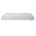 SucceBuy Aluminum Awning 60 x 42in Durable Window Awning Door Canopy Lightweight Stable Aluminum Awning Exterior Rain Protection