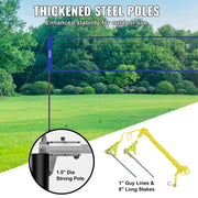 Charger l'image dans la visionneuse de galerie, Amocart Outdoor Volleyball Net System Adjustable Height Steel Poles with PVC Volleyball Pump Carrying Bag for Beach Lawn
