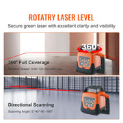 Bild in Galerie-Viewer laden, Amocart Laser Level 360 Degree Self Leveling Red Cross Line Laser 5 Rotation Speeds &amp; 4 Scanning Angles Adjustment  Waterproof
