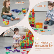 Bild in Galerie-Viewer laden, Amocart 180PCS Magnetic Building Blocks Construction Children Magnet Tiles Montessori Educational Toys for Kids Birthday Gifts
