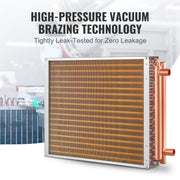 Charger l'image dans la visionneuse de galerie, Amocart Heat Exchanger Water to Air 18"x 20" for Outdoor Wood Furnaces Residential Heating and Cooling and Forced Air Heating
