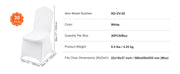 Charger l'image dans la visionneuse de galerie, Amocart 12/30/50/100Pcs Wedding Chair Cover Spandex Stretch Slipcover for Restaurant Banquet Dining Party White Chair Cover
