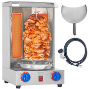 Bild in Galerie-Viewer laden, Amocart Shawarma Grill Machine13 lbs Chicken Shawarma Cooker Ga-s Vertical Broiler Gyro Rotisserie Oven Doner Kebab for Home
