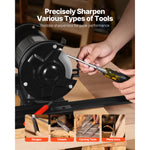 SucceBuy Multi-Grind Sharpening System Vari-Grind Pro Sharpening Jig Kit–with Platform Long Support Arm for Chisels Woodturning