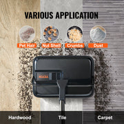 Bild in Galerie-Viewer laden, Amocart Manual Carpet Sweeper 7.87 in Sweeping Paths 300ml Dustbin Capacity w/ Comb for Home Rugs Hardwood Surfaces Wood Floors
