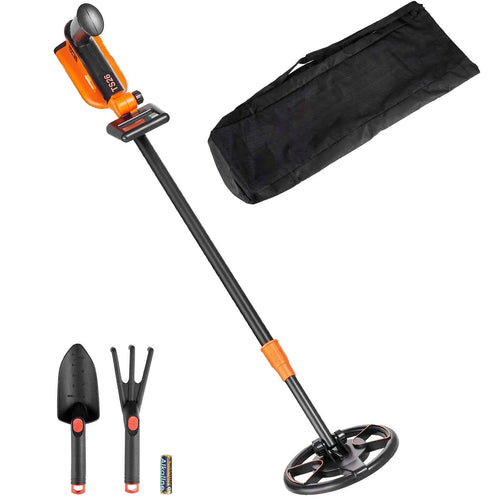 SucceBuy Metal Detector for Kids 6 Inch 25''-37'' Adjustable Length IP68 Waterproof Search Coil & LCD Display for Detecting Gold