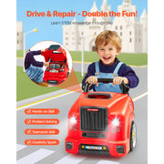 Bild in Galerie-Viewer laden, Amocart 60 Pcs Kids Mechanic Car Repair Set with Removable Parts &amp; Horn Workshop Set Engine Toy for Toddler Children Gift
