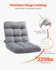 Charger l'image dans la visionneuse de galerie, Amocart Floor Chair Recycled Foam Folding Sofa Chair Multifunctional Floor Chair with Back Support Ideal for Sleeping Reading
