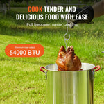 SucceBuy Gas One Turkey Fryer Propane Burner Complete Kit 30 Qt. Turkey and 10 Qt. Fish Fryer Boiler Steamer Set