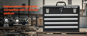 Bild in Galerie-Viewer laden, Amocart 20.5in Metal Tool Box Portable 4-Drawers Tool Chest with Drawers Locking Multi-Function Tool Organizer for Workshop
