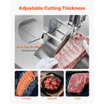 SucceBuy Commercial Electric Meat Bandsaw Bone Sawing Machine 7 Extra Replacement Blades for Cutting Bone Frozen Meat Pork Beef