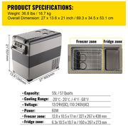 Charger l'image dans la visionneuse de galerie, Amocart 20L 22L 35L 45L 55L Car Refrigerator Mini Fridge Freezer Portable Compressor Cooler DC 110-240V Ice Box for Camping
