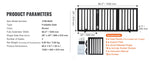Amocart Free Standing Dog Gate Freestanding Pet Gate 3 Panels Foldable Dog Gate for Narrow Passageways Expandable Dog Barrier