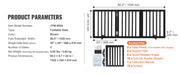 Bild in Galerie-Viewer laden, Amocart Free Standing Dog Gate Freestanding Pet Gate 3 Panels Foldable Dog Gate for Narrow Passageways Expandable Dog Barrier
