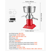 Bild in Galerie-Viewer laden, Amocart Electric Milk Cream Separator Output 10500RPM 304 Stainless with 4.5L Bowl Capacity Milk Skimmer Separating Machine
