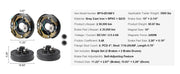Bild in Galerie-Viewer laden, Amocart Trailer Hub Drum Kits Self-Adjusting Trailer Brake Assembly 7000 lbs Axle Backing Plates for Brake System Part Replace

