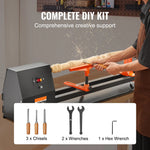 SucceBuy Benchtop Wood Lathe 10in x 18in / 14in x 40in US-120V Power Wood Turning Lathe Machine Variable Speeds for Woodworking