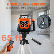 Charger l'image dans la visionneuse de galerie, Amocart Laser Level 360 Degree Self Leveling Red Cross Line Laser 5 Rotation Speeds &amp; 4 Scanning Angles Adjustment  Waterproof
