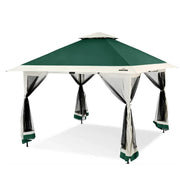 Load image into Gallery viewer, 13x13FT Pop Up Gazebo Outdoor Pop Up Tent Gazebo with Mesh Cover Height Adjustable Canopy Tent Outdoor Gazebo for Backyard
