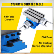 Charger l'image dans la visionneuse de galerie, Amocart Milling Working Table 7.3 X 4 Inch Worktable Compound Slide Table for All Drill Stands Bench Drilling Milling Machine
