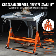 Bild in Galerie-Viewer laden, Amocart 18/20/24 Inch Foldable Welding Table Steel Table Top Auxiliary Welding Tool Flexible Height Portable Workbench for Work

