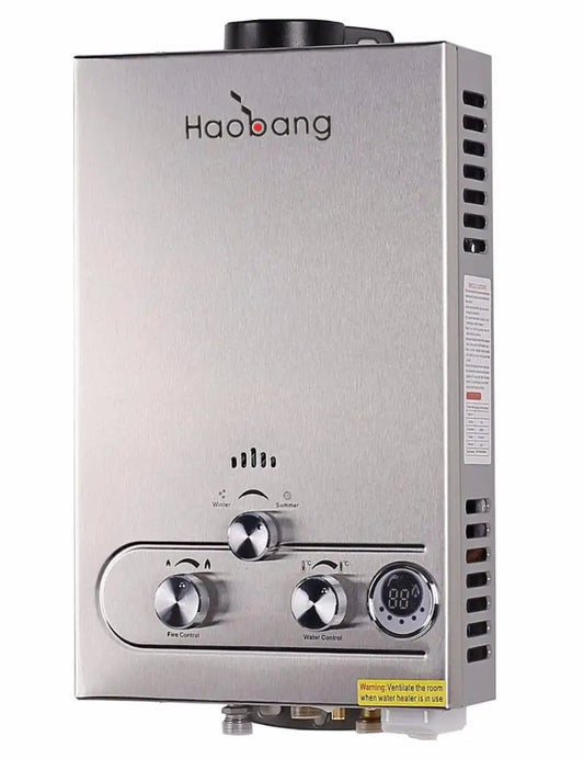 2025 6L Gas Tankless Water Heater - Instant Hot Water on Demand for Home & Outdoor Use (Energy Efficient & Durable Design)