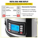 SucceBuy 35L110/220V 304Stainless Steel All-in-One Home Beer Brewer Electric Brewing System with Pump Brewing Beer Equipment Kit