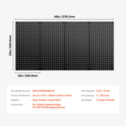 Bild in Galerie-Viewer laden, Amocart 24"x12" 2/3/4pcs Metal Pegboard Panels Steel Wall Tools Organizer Garage Storage Peg Panel for Workbench Office Craft
