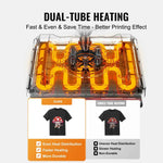 Amocart Heat Press Machine Heat Transfer Machine 30oz Tumbler Press 360° Swing Away Digital T-Shirt Pressing Coating