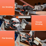 Bild in Galerie-Viewer laden, Amocart Belt Grinder Sander Variable Speed Belt Polisher with VFD 1500W Knife Sharpener Grinding Moulds &amp; 3PCS Sanding Belts
