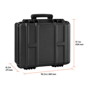 Charger l'image dans la visionneuse de galerie, Amocart Hard Pistol Case Hard Gun Case with XPE Foam Lining Waterproof Pistol Box with Customizable Interior for Gun Lenses

