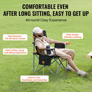Charger l'image dans la visionneuse de galerie, Amocart Outdoor Camping Chair 350lbs High Load Ultralight Folding Chair Portable Beach Hiking Picnic Travel Seat Fishing Tool
