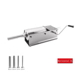SucceBuy 3L5L 7L7.8L Horizontal Sausage Stuffer Food Processors 5 Filling Nozzles Kitchen Accessories Home Appliance for Hot Do