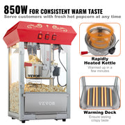Bild in Galerie-Viewer laden, Amocart 8/12Oz Electric Popcorn Maker Commercial Popper Machine  Automatic Corn Cookware with Scoop Spoon 304 Heating Tube
