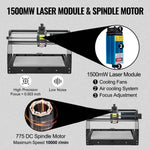 Amocart CNC 3018PRO MAX Router Lase Engraving Machine 3 Axis GRBL Control Wood Cutter Engraver Milling Machine for PCB PVC DIY