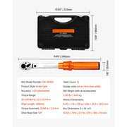 Bild in Galerie-Viewer laden, Amocart Torque Wrench Set Drive Click Torque Wrench Dual-Direction Adjustable  Mechanical Dual Range Scales Torque Wrench Kit
