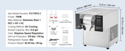 Charger l'image dans la visionneuse de galerie, Amocart Commercial Snowflake Ice Machine Snowflake Ice Maker Stainless Steel Ice Shaver Machine Electric Snow Cone Maker
