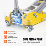 SucceBuy 3T/2T Floor Jack Aluminum Hydraulic Racing Floor Jack Hydraulic Car Jack with Dual Piston  Lift Pump for Auto Repaire