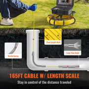 Bild in Galerie-Viewer laden, SucceBuy Sewer Camera 9" Pipeline Inspection Camera w/DVR Function w/12 Adjustable LED and 16 GB SD Card with 512Hz Locator IP68
