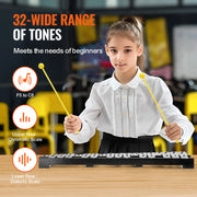 Charger l'image dans la visionneuse de galerie, Amocart 32 Note Glockenspiel Xylophone Bell Kit Percussion Instrument with Mallets Drum Sticks Carrying Bag for Adults Students
